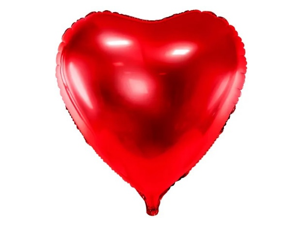 Obrázok z Fóliový balónik srdce červené 72 cm 