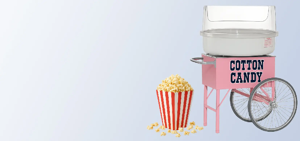 Popcorn a cukrová vata, pronájem na akce